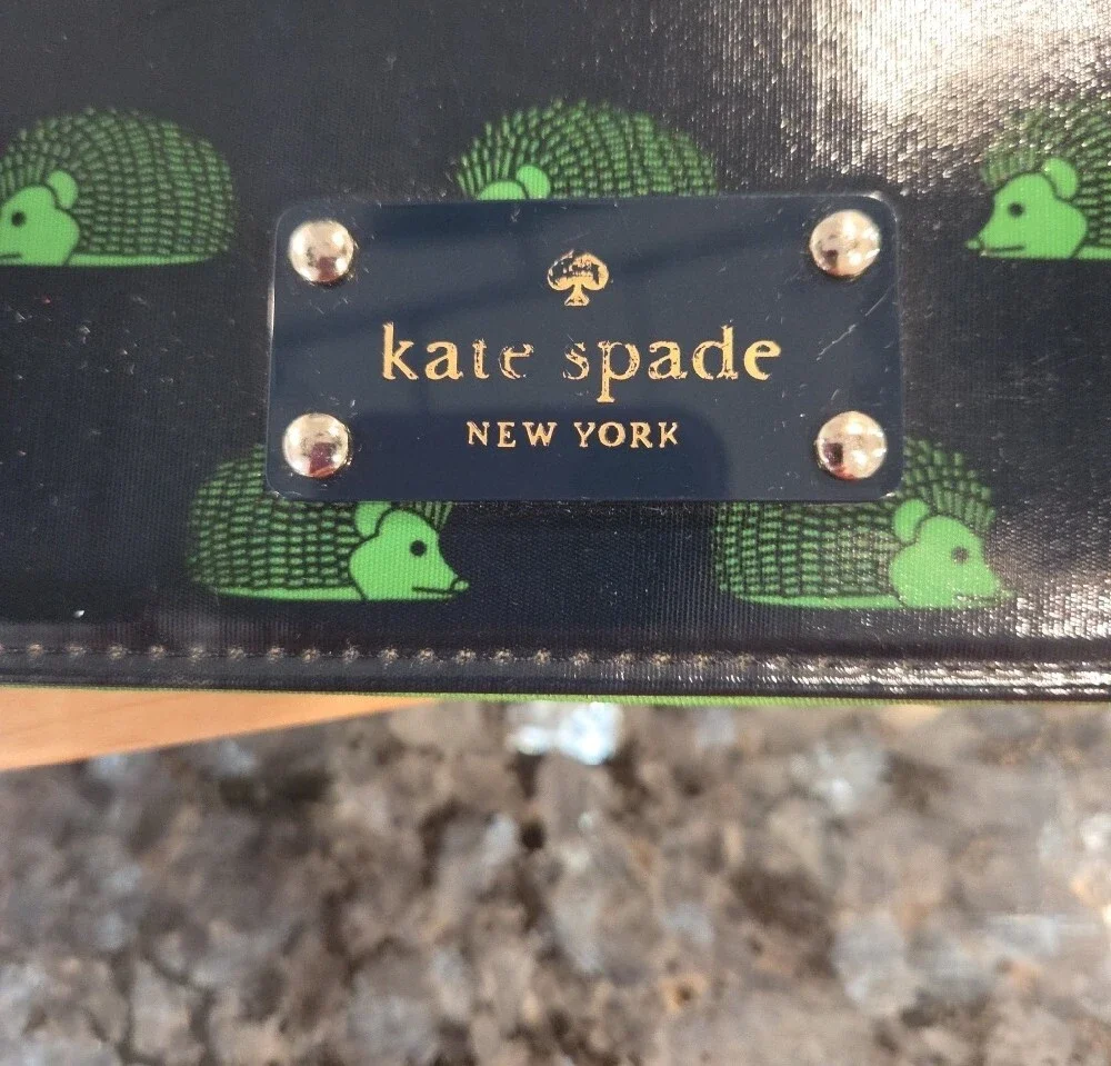 kate spade Navy and Green Hedgehog Ipad Cover